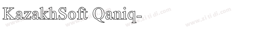 KazakhSoft Qaniq字体转换 KazakhSoft Qaniq字体转换